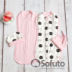Комплект пеленок утепленный Sofuto Swaddler Kitty-kat