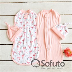 Комплект пеленок Sofuto Swaddler Flamingo