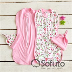 Комплект пеленок Sofuto Swaddler Flowers