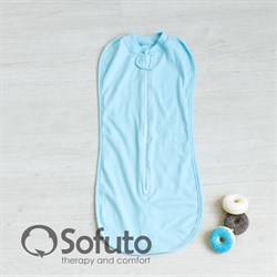 Пеленка на молнии Sofuto Swaddler Light blue