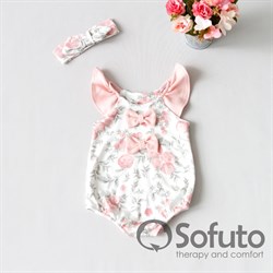 Песочник с повязкой Sofuto baby Vintage poudre