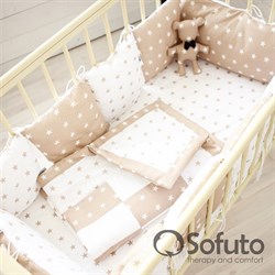 Комплект бортиков Sofuto Babyroom B2-S8-P Latte