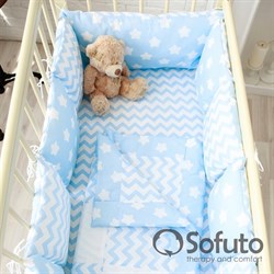 Комплект бортиков Sofuto Babyroom B2-S8-P Blue sky