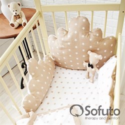 Бортик Sofuto Babyroom Cloud small Latte