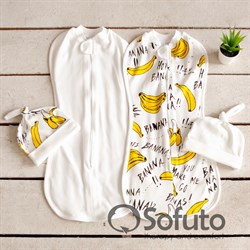 Комплект пеленок Sofuto Swaddler bananas