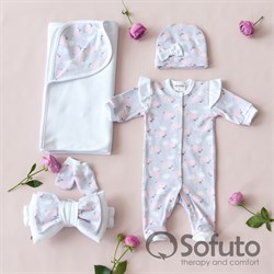 Комплект на выписку летний (5 предметов) Sofuto baby Adele