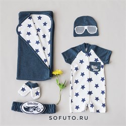 Комплект на выписку жаркое лето (5 предметов) Sofuto baby Little Star