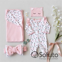 Комплект на выписку летний (4 предмета) Sofuto baby Valvina