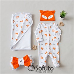 Комплект на выписку летний (4 предмета) Sofuto baby Foxy
