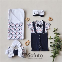 Комплект на выписку жаркое лето (5 предметов) Sofuto baby Sailor