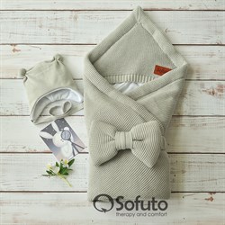 Конверт с уголком вязаный Sofuto Knite Gray