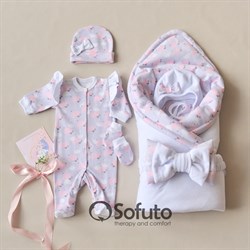 Комплект на выписку холодное лето (6 предметов) Sofuto baby Adele