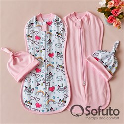 Комплект пеленок Sofuto Swaddler Caticorn