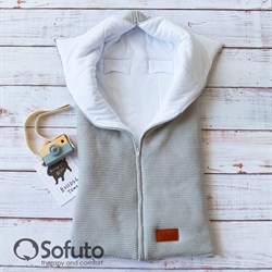 Конверт для автокресла вязаный Sofuto Knite gray