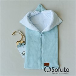 Конверт для автокресла вязаный Sofuto Knite blue