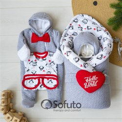 Комплект на выписку холодная зима (6 предметов) Sofuto baby lol