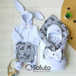 Комплект на выписку зимний (6 предметов) Sofuto baby Rabbit