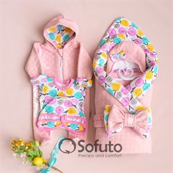 Комплект на выписку тёплая осень (6 предметов) Sofuto Rosa dior