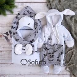 Комплект на выписку холодная зима (6 предметов) Sofuto baby Mr Rabbit