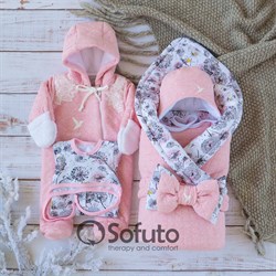 Комплект на выписку холодная зима (6 предметов) Sofuto baby Fleur