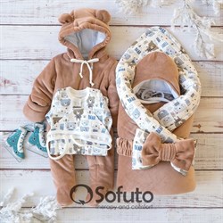 Комплект на выписку холодная зима (6 предметов) Sofuto baby Teddy