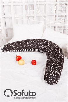 Чехол на подушку для беременных Sofuto ST Stars and stripes black Чехол на подушку для беременных Sofuto ST Stars and stripes black