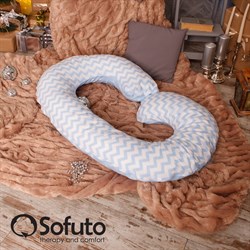 Чехол на подушку для беременных Sofuto CСompact Stars and waves blue sky Чехол на подушку для беременных Sofuto CСompact Stars and waves blue sky