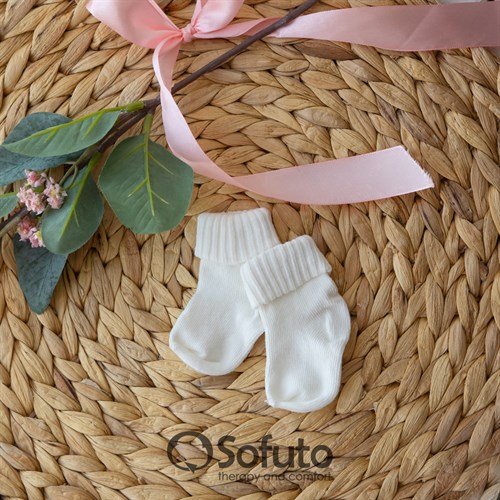 Носочки для новорождённых Cream