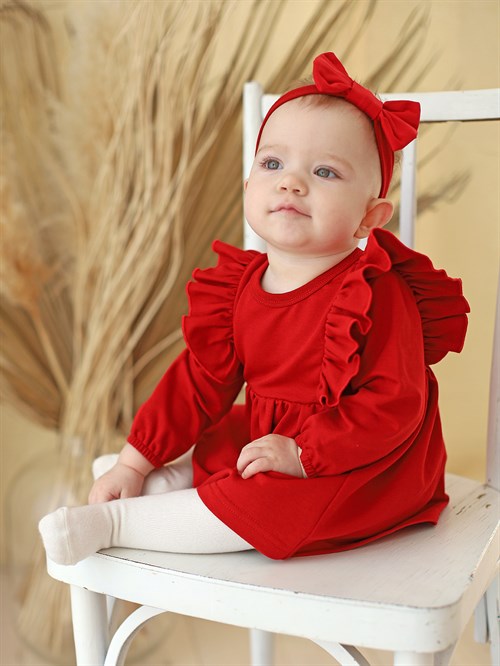 Боди-платье с повязкой Merry Red