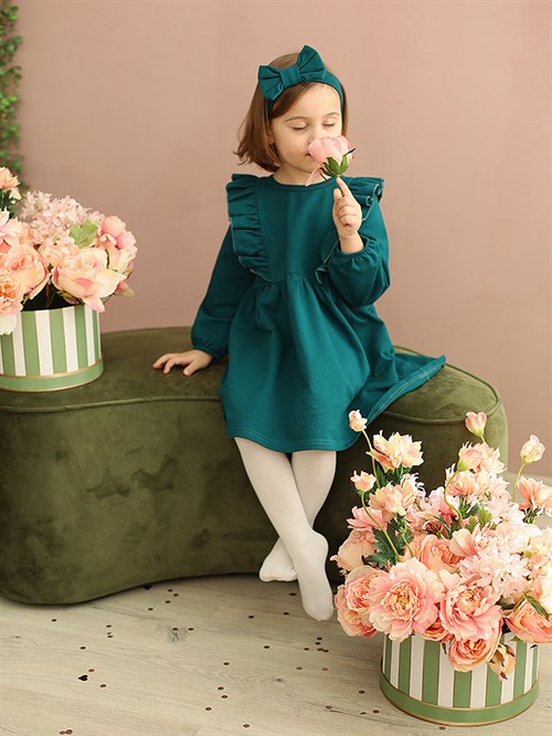 Платье детское с повязкой Merry Green - фото 25971