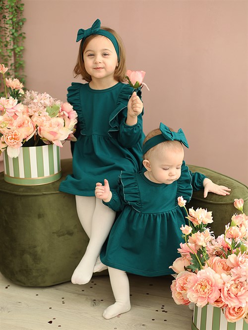 Платье детское с повязкой Merry Green - фото 28766