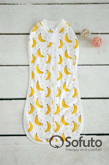 Пеленка на молнии Sofuto Swaddler banana - фото 6524