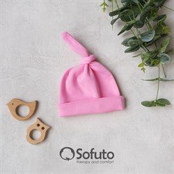 Шапочка узелок Sofuto Baby pink