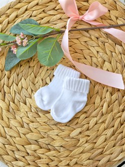 Носочки для новорождённых White