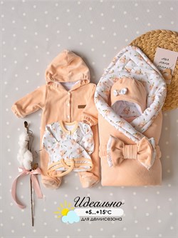 Комплект на выписку демисезонный (6 предметов) Sofuto baby Blossom