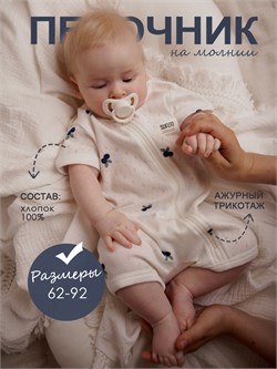 Ромпер ажур голубика SAZHPMP085