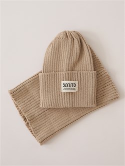 Комплект шапка+снуд Russ beige SRUSCAPS002