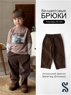 Брюки Velvet coffee SVLVBRK014