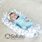 Кокон-гнездышко Sofuto Babynest Clouds silver 10585