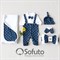 Комплект на выписку летний (5 предметов) Sofuto baby Rene S2494