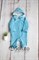 Комбинезон велюровый на кнопках Sofuto baby Blue S2453