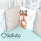Комплект бортиков + стеганое одеяло Sofuto Babyroom cute Indians S2543