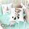 Комплект бортиков + стеганое одеяло Sofuto Babyroom cute Indians S2543