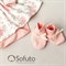 Комплект из боди-платья  с аксессуарами Sofuto baby Vintage poudre S2493