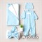Комплект на выписку летний (5 предметов) Sofuto baby Blue simple - фото 10920