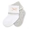 Носочки 2 пары "Классика" трикотаж белый-серый HBD0552-002 SOK