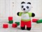 Игрушка вязаная "Панда Бамбук" - фото 11962