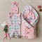 Комплект на выписку холодное лето (5 предметов) Sofuto baby Pink Bunny