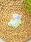 Носочки для новорождённых в полосочку Light Green - фото 24678