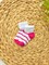 Носочки для новорождённых в полосочку Pink - фото 24683